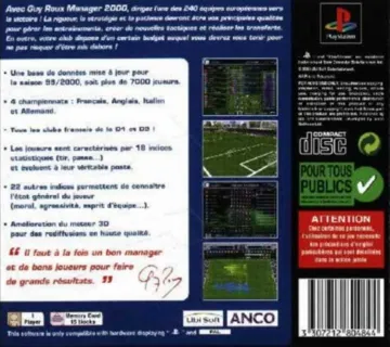 Guy Roux Manager 2000 (FR) box cover back